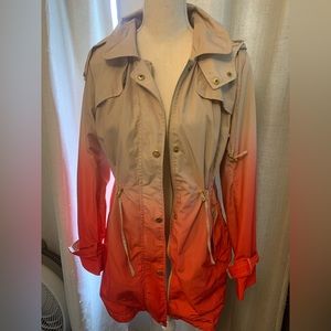 Steve Madden Ombre Rain Coat Size Medium